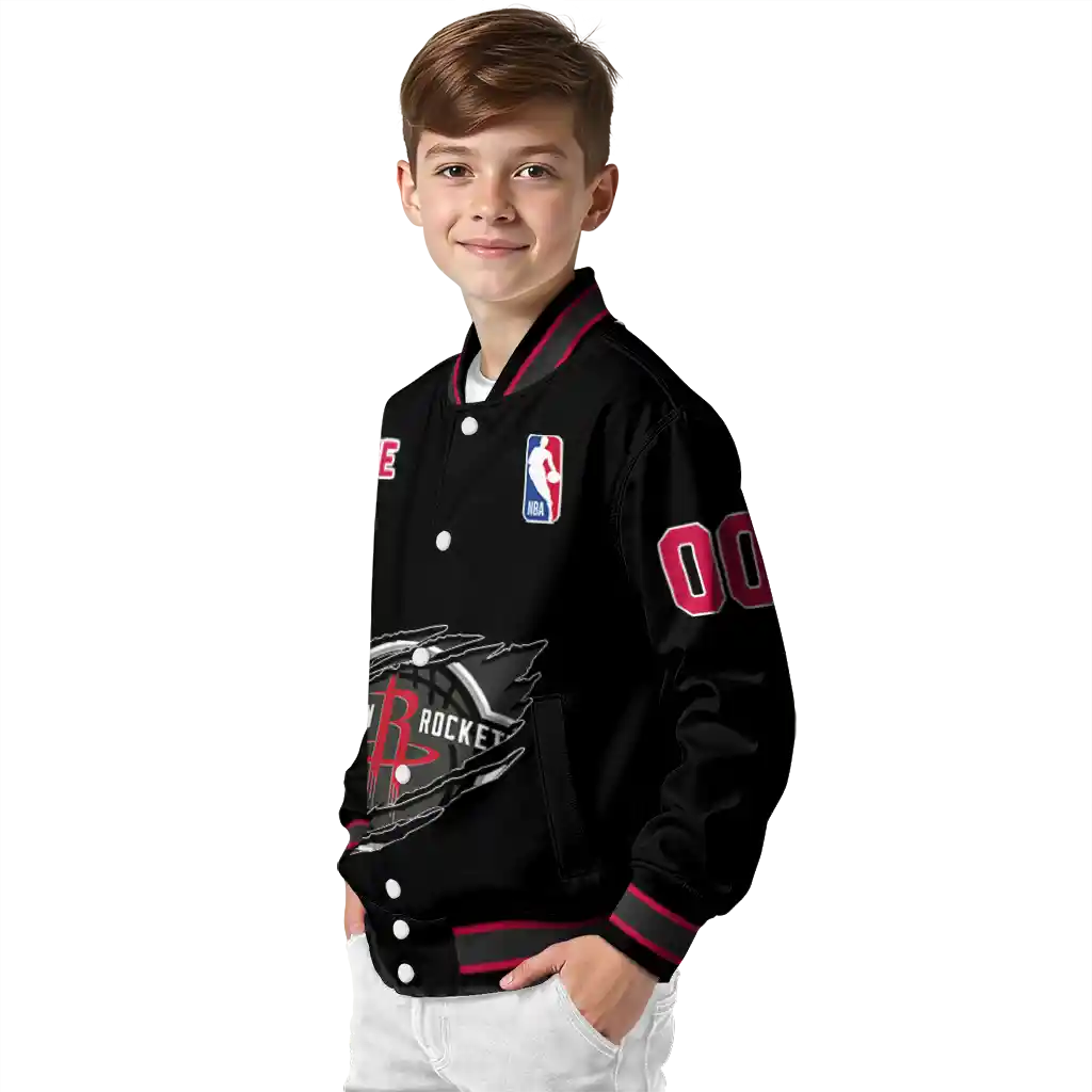 customized houston rockets claw edge black varsity jacket trendy customized houston rockets claw edge black varsity jacket trendy
