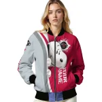 customized houston rockets snoopy head red bomber jacket best selling