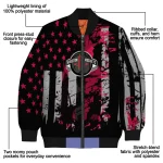 customized houston rockets star stripes red black bomber jacket best selling