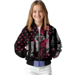customized houston rockets star stripes red black bomber jacket best selling