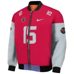 customized houston rockets team patch red bomber jacket best selling