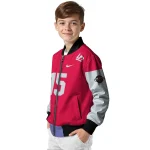 customized houston rockets team patch red bomber jacket best selling