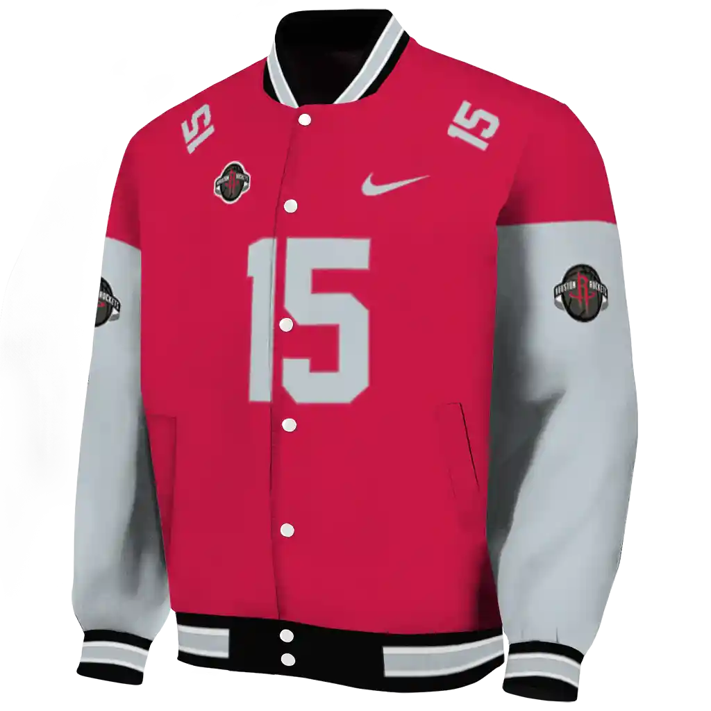 customized houston rockets team patch red varsity jacket best selling customized houston rockets team patch red varsity jacket best selling