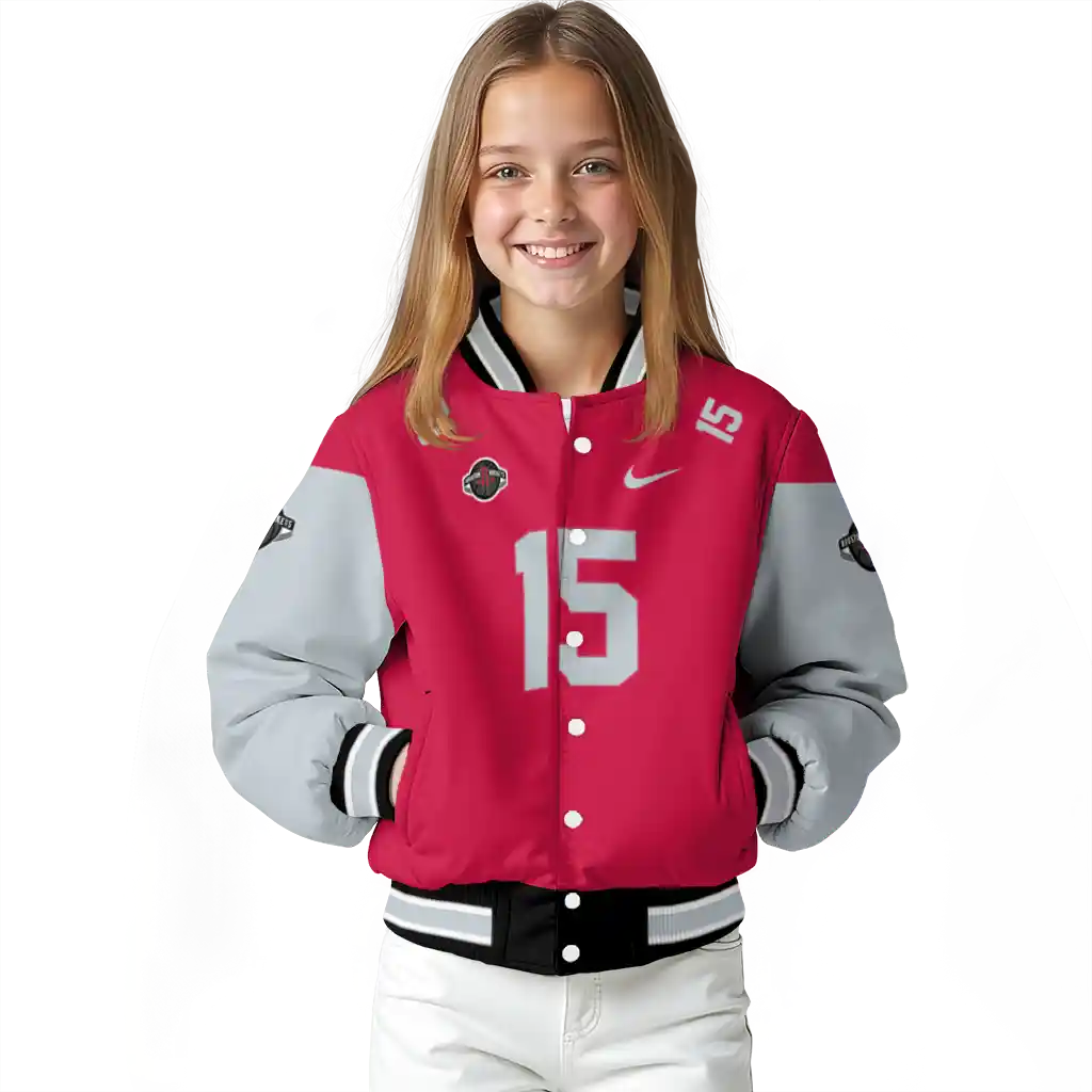 customized houston rockets team patch red varsity jacket top rated customized houston rockets team patch red varsity jacket top rated