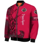customized houston rockets tribal deer art red bomber jacket best selling