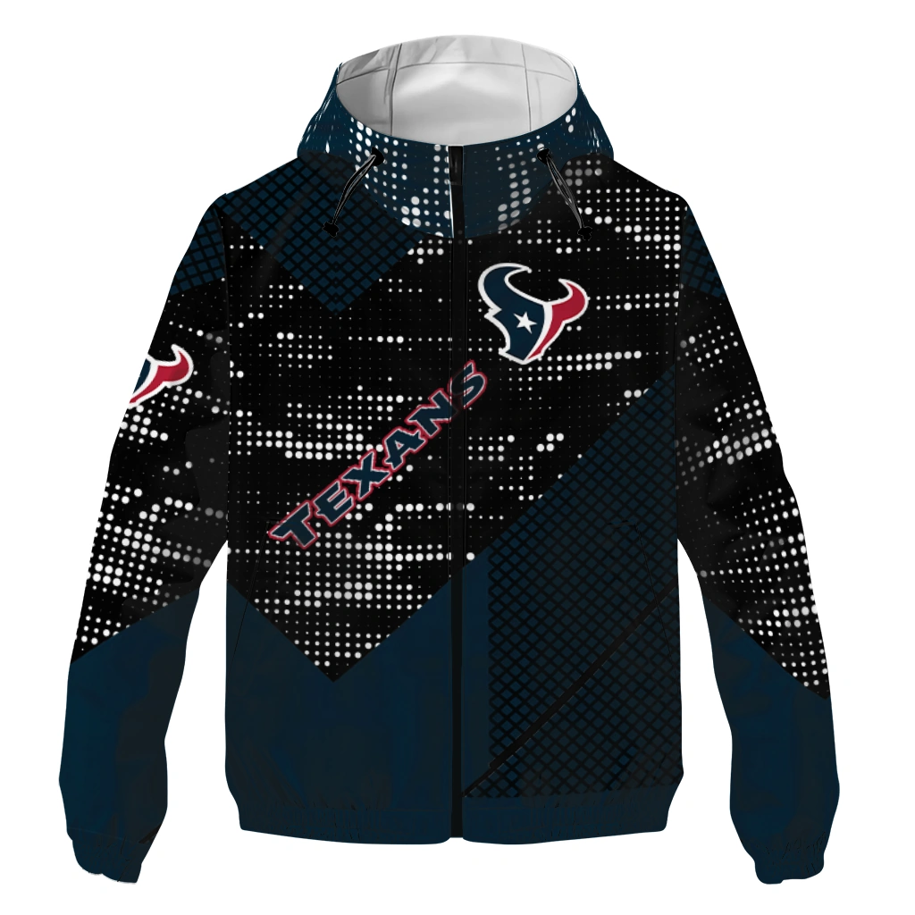 customized houston texans arrow matrix blue black windbreaker jacket best selling customized houston texans arrow matrix blue black windbreaker jacket best selling