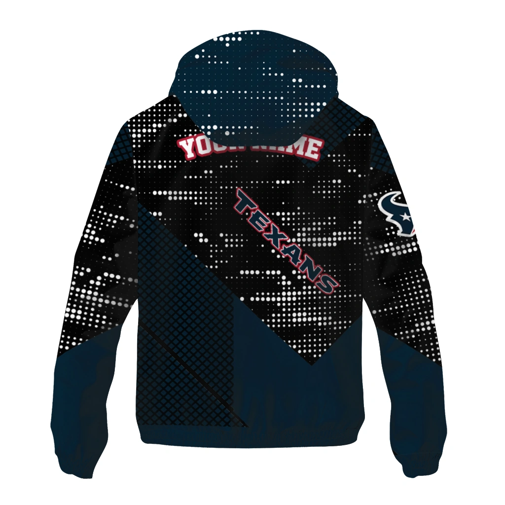 customized houston texans arrow matrix blue black windbreaker jacket fashion forward customized houston texans arrow matrix blue black windbreaker jacket fashion forward