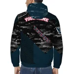 customized houston texans arrow matrix blue black windbreaker jacket best selling