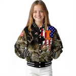 customized illinois fighting illini patriot deer camouflage varsity jacket best selling