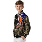 customized illinois fighting illini patriot deer camouflage varsity jacket best selling
