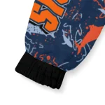 customized illinois fighting illini shark art blue windbreaker jacket best selling