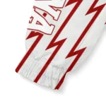 customized indiana hoosiers lightning strike grid red windbreaker jacket best selling