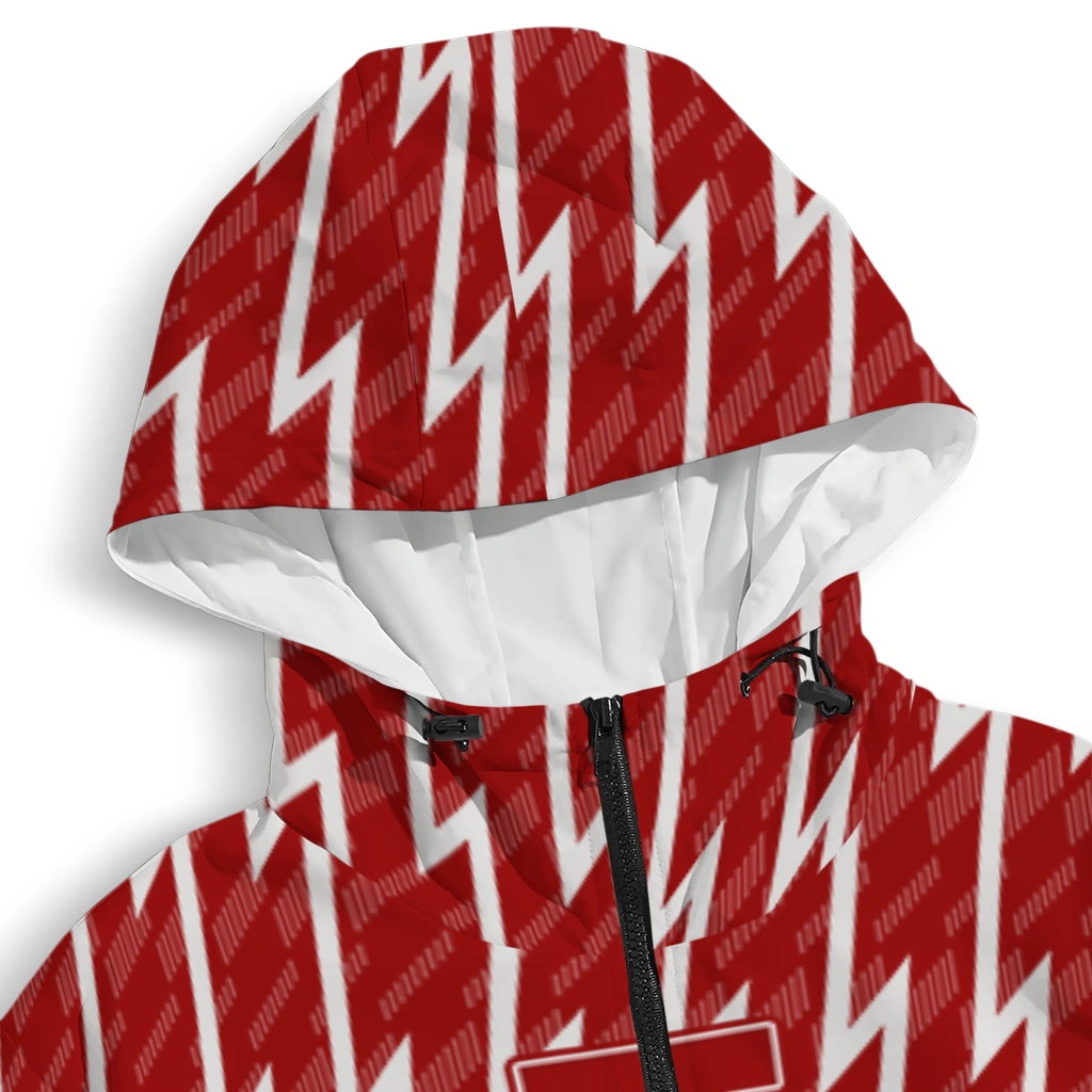 customized indiana hoosiers lightning strike grid red windbreaker jacket premium grade customized indiana hoosiers lightning strike grid red windbreaker jacket premium grade