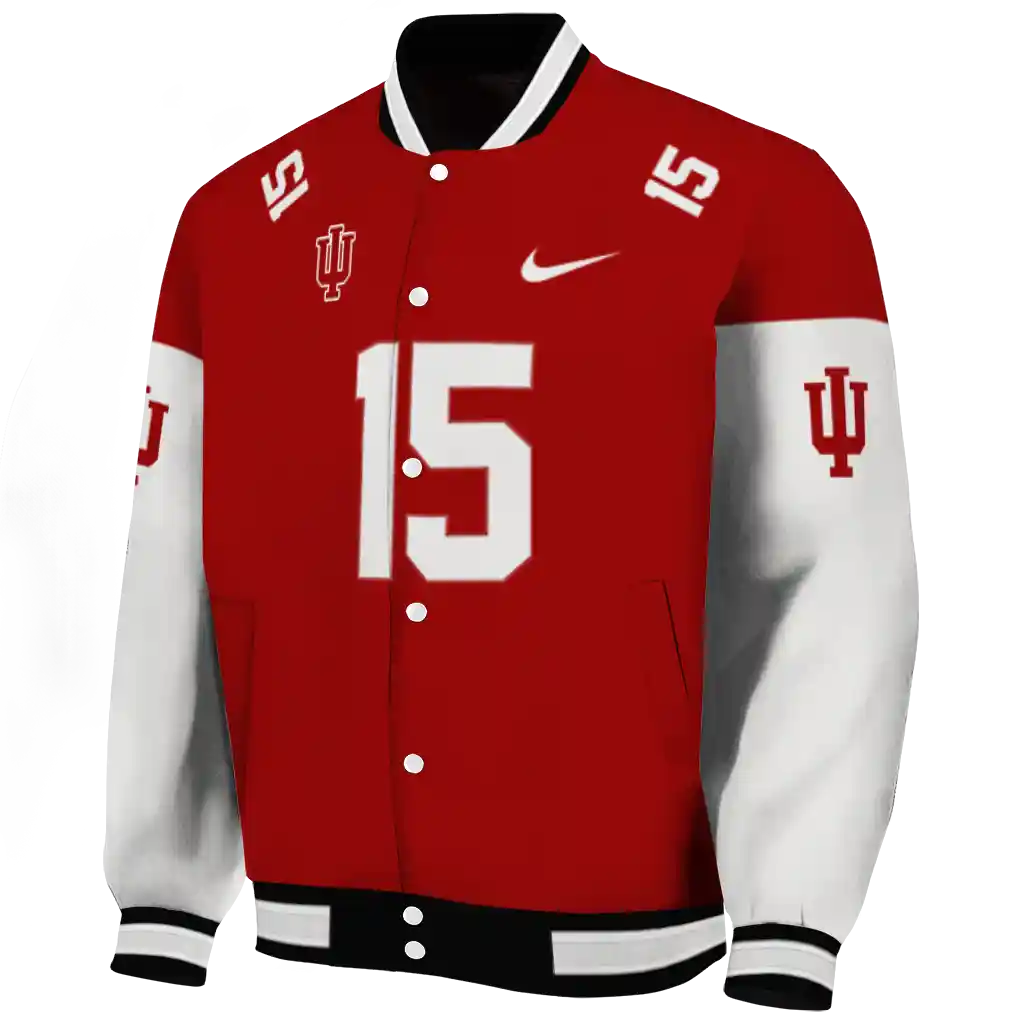 customized indiana hoosiers team patch red varsity jacket best selling customized indiana hoosiers team patch red varsity jacket best selling