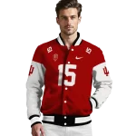 customized indiana hoosiers team patch red varsity jacket best selling