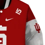 customized indiana hoosiers team patch red varsity jacket best selling