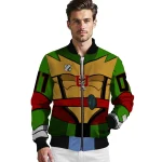 customized indiana hoosiers turtle armor bomber jacket best selling
