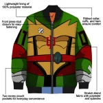 customized indiana hoosiers turtle armor bomber jacket best selling