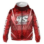 customized indiana hoosiers us rock star red windbreaker jacket best selling