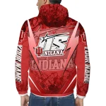 customized indiana hoosiers us rock star red windbreaker jacket best selling