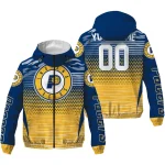 customized indiana pacers pattern layers blue windbreaker jacket best selling