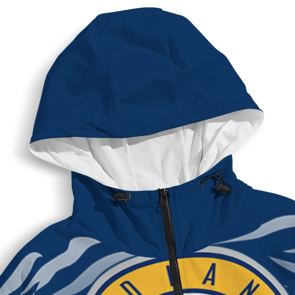 customized indiana pacers pattern layers blue windbreaker jacket premium grade customized indiana pacers pattern layers blue windbreaker jacket premium grade