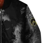 customized iowa hawkeyes skull cluster black bomber jacket best selling