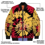customized iowa state cyclones burst splatter red bomber jacket best selling