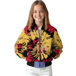 customized iowa state cyclones burst splatter red bomber jacket best selling