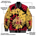 customized iowa state cyclones burst splatter red varsity jacket best selling