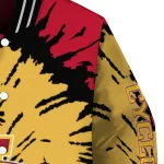 customized iowa state cyclones burst splatter red varsity jacket best selling