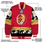 customized iowa state cyclones circle skull red black varsity jacket best selling