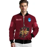 customized iowa state cyclones claw mark red bomber jacket best selling
