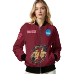 customized iowa state cyclones claw mark red bomber jacket best selling