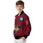 customized iowa state cyclones claw mark red bomber jacket best selling