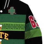 customized iowa state cyclones clover green lines green black varsity jacket best selling
