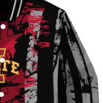 customized iowa state cyclones star stripes red black varsity jacket best selling