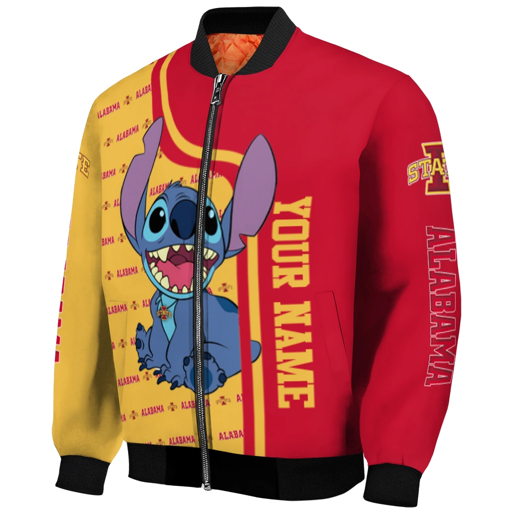 customized iowa state cyclones stitch laughing red bomber jacket fashion forward customized iowa state cyclones stitch laughing red bomber jacket fashion forward