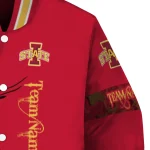 customized iowa state cyclones tribal deer art red varsity jacket best selling