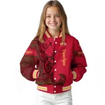 customized iowa state cyclones tribal deer art red varsity jacket best selling
