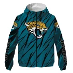 customized jacksonville jaguars abstract streaks teal windbreaker jacket best selling