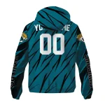 customized jacksonville jaguars abstract streaks teal windbreaker jacket best selling