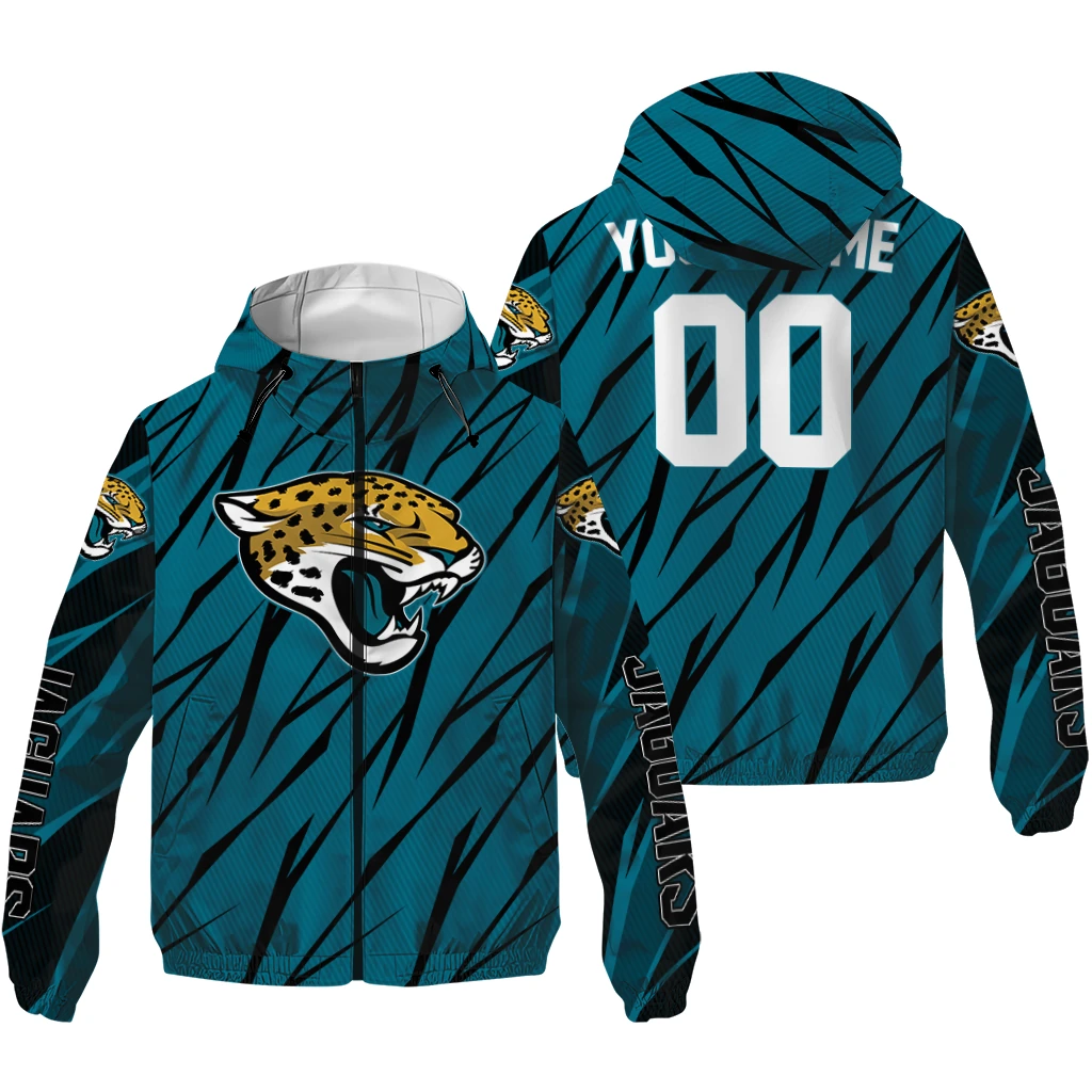 customized jacksonville jaguars abstract streaks teal windbreaker jacket high quality customized jacksonville jaguars abstract streaks teal windbreaker jacket high quality