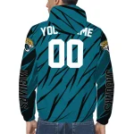 customized jacksonville jaguars abstract streaks teal windbreaker jacket best selling