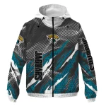 customized jacksonville jaguars claw mesh teal gray windbreaker jacket best selling