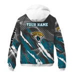 customized jacksonville jaguars claw mesh teal gray windbreaker jacket best selling