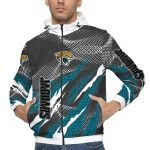 customized jacksonville jaguars claw mesh teal gray windbreaker jacket best selling