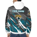 customized jacksonville jaguars claw mesh teal gray windbreaker jacket best selling