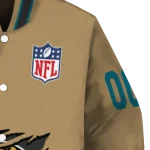 customized jacksonville jaguars claw tear beige varsity jacket best selling
