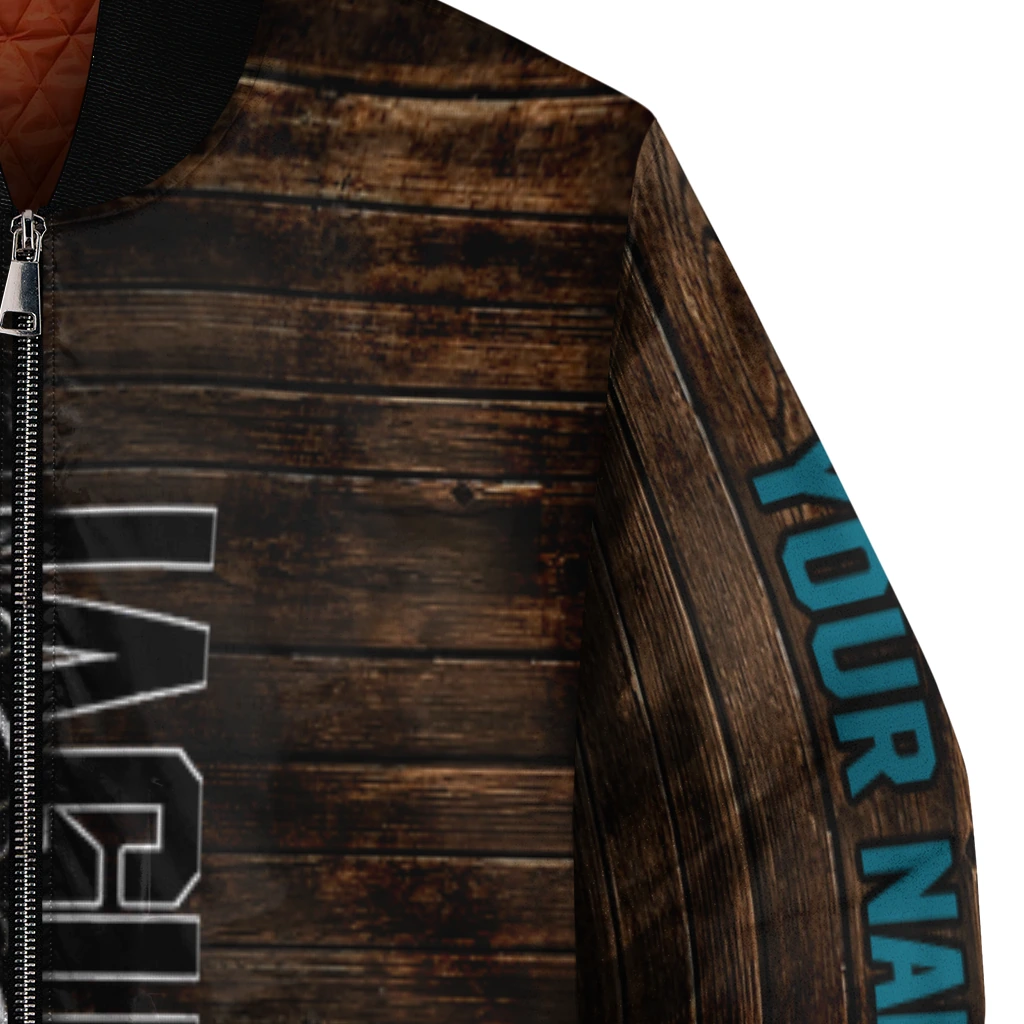 customized jacksonville jaguars flag wood brown bomber jacket premium grade customized jacksonville jaguars flag wood brown bomber jacket premium grade
